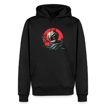 Creepy Horrible Kid pour les fans d’anime d’horreur - Sweat à capuche Premium bio Homme - noir - Devant - Nico (187cm)