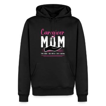 Caregiver Mom The Idol The Myth Loves Caregiving - Männer Premium Bio Hoodie - Schwarz - Vorne - Nico (187cm)