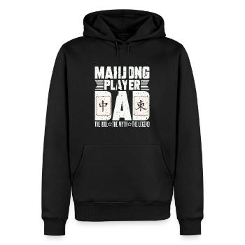 Mahjong Player Dad The Idol The Mahjong Lover - Männer Premium Bio Hoodie - Schwarz - Vorne - Nico (187cm)