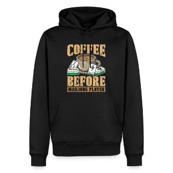 Mahjong Player Coffee Chinese Mahjong Coffee Lover - Männer Premium Bio Hoodie - Schwarz - Vorne - Nico (187cm)