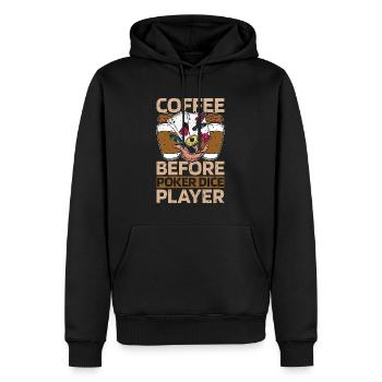 Poker Dice Player Coffee Card Game Coffee Lover - Männer Premium Bio Hoodie - Schwarz - Vorne - Nico (187cm)