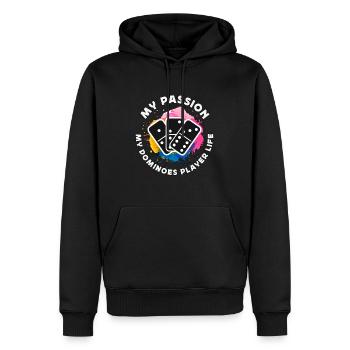 Dominoes Player My Passion My Classic Dominoes - Männer Premium Bio Hoodie - Schwarz - Vorne - Nico (187cm)