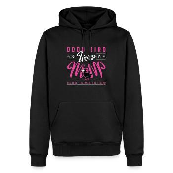 Dodo oiseau amant maman l’idole le mythe ornithologie - Sweat à capuche Premium bio Homme - noir - Devant - Nico (187cm)