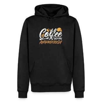 Anthropologist Coffee Archaeologists Coffee Lover - Männer Premium Bio Hoodie - Schwarz - Vorne - Nico (187cm)