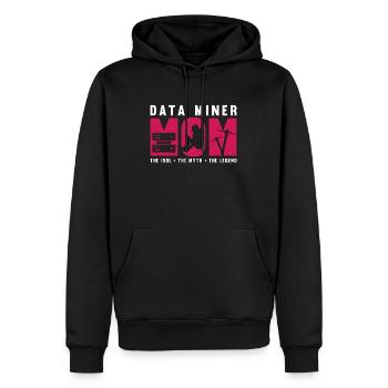 Data Miner Mom The Idol The Myth Data Scientist - Männer Premium Bio Hoodie - Schwarz - Vorne - Nico (187cm)