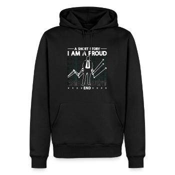 Data Analyst A Short Story I Am A Proud Programmer - Männer Premium Bio Hoodie - Schwarz - Vorne - Nico (187cm)