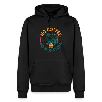 Monster Lover No Coffee Indoor Plants Coffee Lover - Männer Premium Bio Hoodie - Schwarz - Vorne - Nico (187cm)