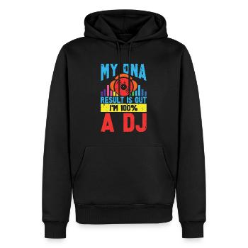 Disc Jockey My DNA Result Is DJ Music Disc Jockeys - Männer Premium Bio Hoodie - Schwarz - Vorne - Nico (187cm)