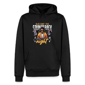 Les DJ disc-jockeys créent la bande originale de l’amateur de musique - Sweat à capuche Premium bio Homme - noir - Devant - Nico (187cm)