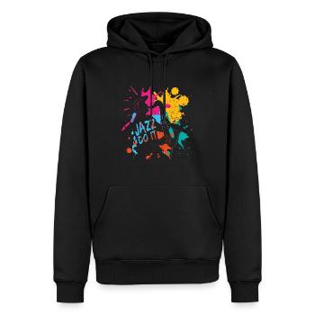 Musique Jazz Jazz Do It Musicien Amateur de musique jazz - Sweat à capuche Premium bio Homme - noir - Devant - Nico (187cm)