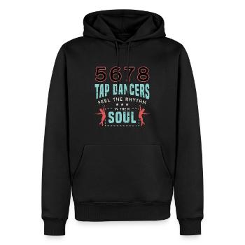 Tap Dance 5678 Tap Dancers Feel Stomping Dancing - Men’s Premium Organic Hoodie - black - Front - Nico (187cm)