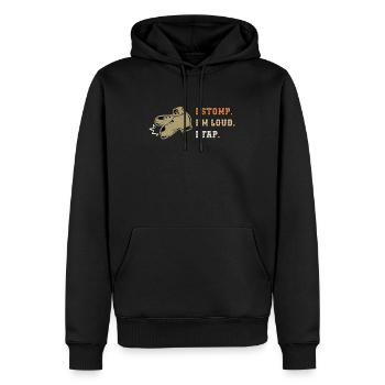 Tap Dance I Stomp I'm Loud Tap Dancing Tap Dancer - Men’s Premium Organic Hoodie - black - Front - Nico (187cm)