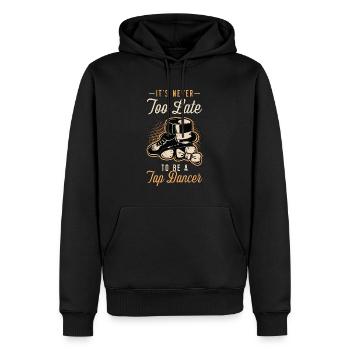 Tap Dance It's Never Too Late Stomping Tap Dancer - Männer Premium Bio Hoodie - Schwarz - Vorne - Nico (187cm)
