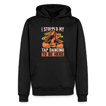 Tap Dance I Stopped My Tap Contemporary Tap Dancer - Männer Premium Bio Hoodie - Schwarz - Vorne - Nico (187cm)