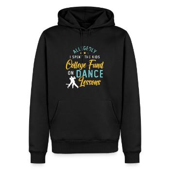 Ballroom Dance Allegedly I Spent The Kids Dancing - Männer Premium Bio Hoodie - Schwarz - Vorne - Nico (187cm)