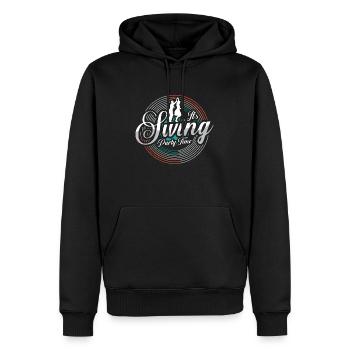 Swing Dance It's Swing Party Time Ballroom Dance - Männer Premium Bio Hoodie - Schwarz - Vorne - Nico (187cm)