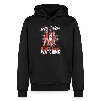 Salsa Dance Let's Salsa Like Dancing Salsa Dancer - Men’s Premium Organic Hoodie - black - Front - Nico (187cm)