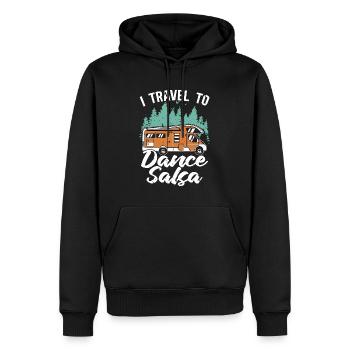 Salsa Dance I Travel To Dance Salsa Mambo Music - Men’s Premium Organic Hoodie - black - Front - Nico (187cm)