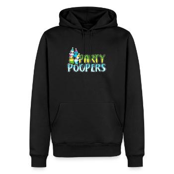 Perruche Party Poopers oiseau ornemental Perruche amateur - Sweat à capuche Premium bio Homme - noir - Devant - Nico (187cm)