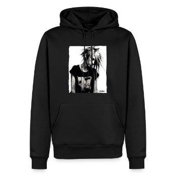 Punk Girl - Men’s Premium Organic Hoodie - black - Front - Nico (187cm)