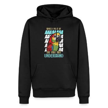Conure Which Part Of Parrot Owner Conure Lover - Männer Premium Bio Hoodie - Schwarz - Vorne - Nico (187cm)