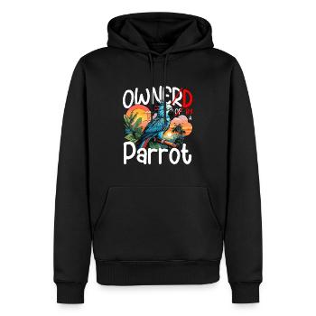Parrot Owned By A Parrot Bird Owner Ornithologist - Männer Premium Bio Hoodie - Schwarz - Vorne - Nico (187cm)