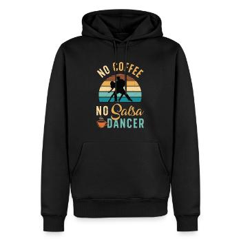 Salsa Dancer No Coffee No Salsa Music Coffee Lover - Men’s Premium Organic Hoodie - black - Front - Nico (187cm)