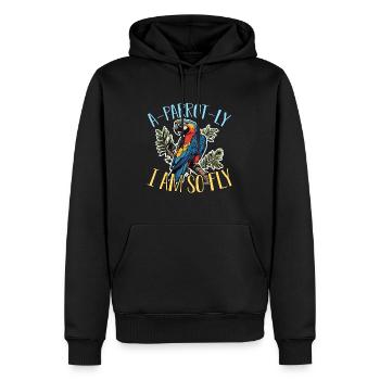 Macaw Bird A-Parrot-Ly I Am So Fly Ornithologist - Männer Premium Bio Hoodie - Schwarz - Vorne - Nico (187cm)