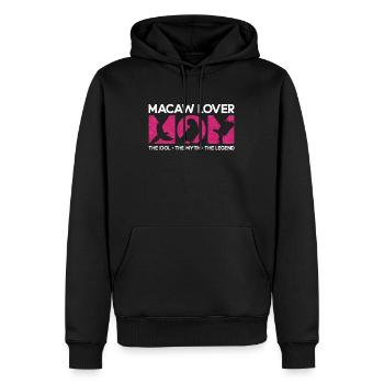 Amant Ara Maman L’Idole Le Mythe Le Propriétaire Perroquet - Sweat à capuche Premium bio Homme - noir - Devant - Nico (187cm)