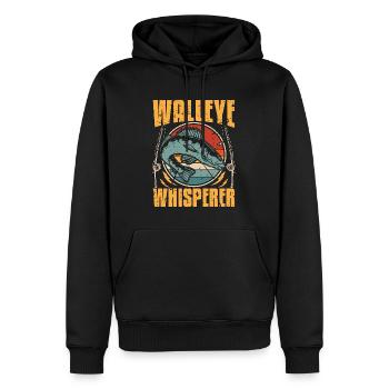 Pêche au doré Doré Whisperer Amateur de pêche - Sweat à capuche Premium bio Homme - noir - Devant - Nico (187cm)