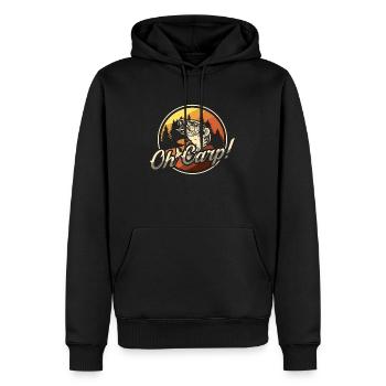 Pêche à la carpe Oh Carp aime la pêche sportive Pêcheurs - Sweat à capuche Premium bio Homme - noir - Devant - Nico (187cm)