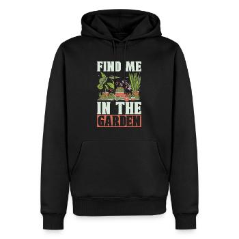 Gardener Find Me In The Garden Planting Lover - Männer Premium Bio Hoodie - Schwarz - Vorne - Nico (187cm)