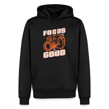 Photographer Focus On The Good Photograph Camera - Männer Premium Bio Hoodie - Schwarz - Vorne - Nico (187cm)