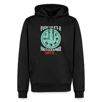 Photographer Everyone's A Photographer Cameraman - Männer Premium Bio Hoodie - Schwarz - Vorne - Nico (187cm)