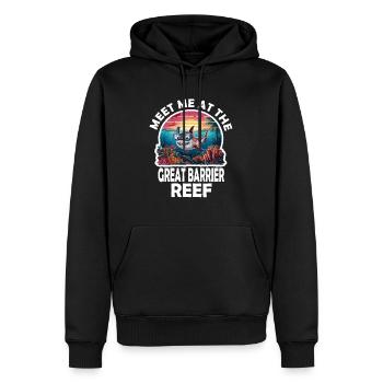 Me me at the Great Barrier Reef - Männer Premium Bio Hoodie - Schwarz - Vorne - Nico (187cm)