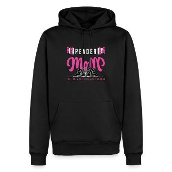 Reader Mom The Idol The Myth Reading Book Lover - Men’s Premium Organic Hoodie - black - Front - Nico (187cm)