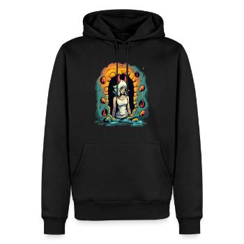 Devil Dungeon Girl - Men’s Premium Organic Hoodie - black - Front - Nico (187cm)