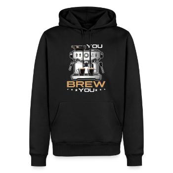 Barista You Brew You Latte Artist Coffee Brewing - Männer Premium Bio Hoodie - Schwarz - Vorne - Nico (187cm)