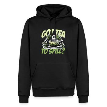 Hot Tea Got Tea To Spill Chamomile Hot Drink Lover - Männer Premium Bio Hoodie - Schwarz - Vorne - Nico (187cm)
