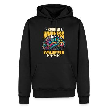Le psychiatre de l’école répand la gentillesse comme un psychothérapeute - Sweat à capuche Premium bio Homme - noir - Devant - Nico (187cm)