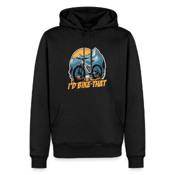 Cyclist I'd Bike That Mountain Bike Loves Cycling - Männer Premium Bio Hoodie - Schwarz - Vorne - Nico (187cm)
