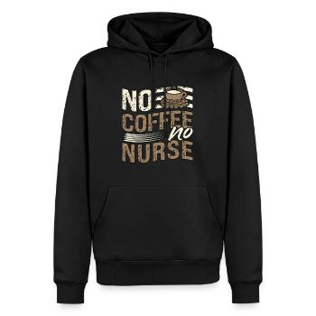 Geriatric Nurse No Coffee No Hospital Coffee Lover - Männer Premium Bio Hoodie - Schwarz - Vorne - Nico (187cm)