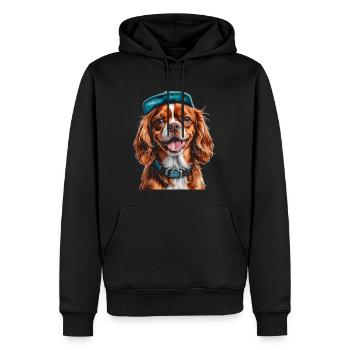 Cavalier King Charles Spaniel Snapback Cap Chien - Sweat à capuche Premium bio Homme - noir - Devant - Nico (187cm)