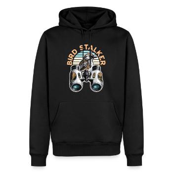 Birdwatching Bird Stalker Ornithology Birdwatcher - Männer Premium Bio Hoodie - Schwarz - Vorne - Nico (187cm)