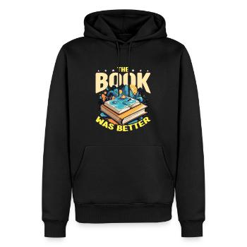 Book Editor The Book Was Better English Teacher - Männer Premium Bio Hoodie - Schwarz - Vorne - Nico (187cm)