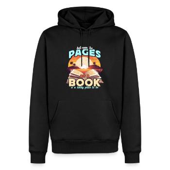 Literature Teacher Between The Pages Of Instructor - Männer Premium Bio Hoodie - Schwarz - Vorne - Nico (187cm)