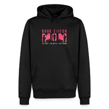 Book Editor Mom The Idol The Myth English Teacher - Männer Premium Bio Hoodie - Schwarz - Vorne - Nico (187cm)