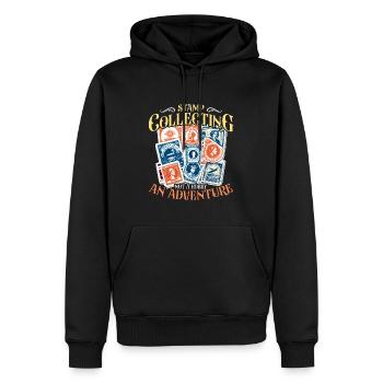Stamp Collecting Not A Hobby Philately Stamp Lover - Männer Premium Bio Hoodie - Schwarz - Vorne - Nico (187cm)