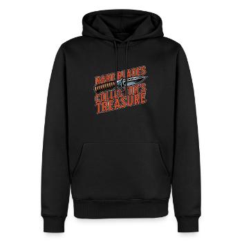 Blade Forging Rare Blades Collector's Metal Artist - Männer Premium Bio Hoodie - Schwarz - Vorne - Nico (187cm)