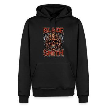 Blade Forging Bladesmith Metal Artist Ironsmith - Männer Premium Bio Hoodie - Schwarz - Vorne - Nico (187cm)